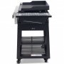 Gassdrevet stekebord 16 kW - 4 rustfrie brennere - Lockhart