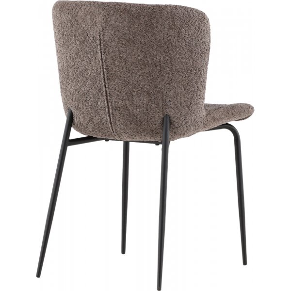 Modesto spisestol - Brun boucle