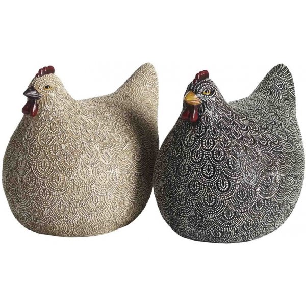 Hønedekor 20 x 15 x 17 cm - Sort Hønedekor 20 x 15 x 17 cm - Sort
