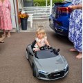 Kundebilde Elbil for barn Audi 12V gr� med fjernkontroll og LED-frontlykter
