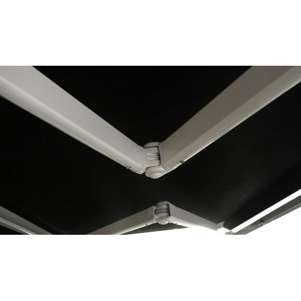 Terrassmarkise med motor - 5 x 3 m - Svart Terrassmarkise med motor - 5 x 3 m - Svart
