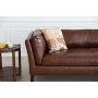 Sofa 3-seter brun vintage PU 198 cm - Heritage Sofa 3-seter brun vintage PU 198 cm - Heritage