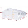 Partytelt i PVC - 5 x 32 m