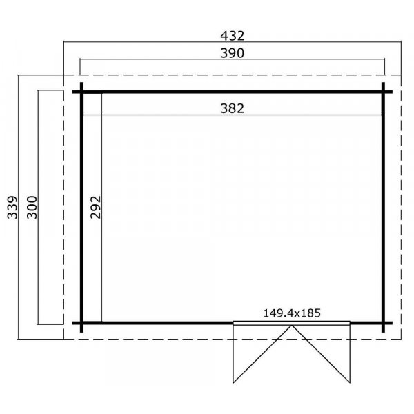Anneks/ bod Tora - 11,7 m² Anneks/ bod Tora - 11,7 m²