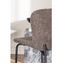 Modesto spisestol - Brun boucle