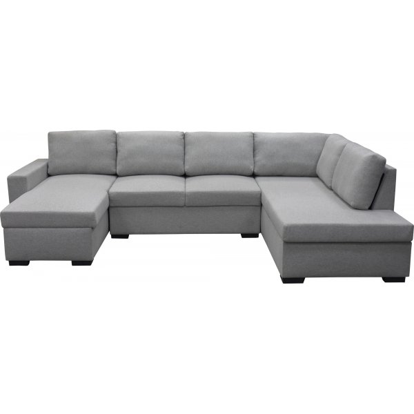 U-sofa Solna med oppbevaring - 309 cm - lys grå U-sofa Solna med oppbevaring - 309 cm - lys grå