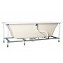 Hexagon badekar for innbygging - Space Line - dybde 48 cm