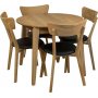 Spisestol svart/eik - Amino