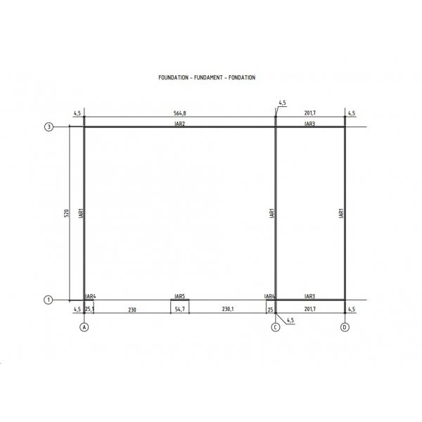 Dobbel garasje Elvira - 40,5 m² Dobbel garasje Elvira - 40,5 m²
