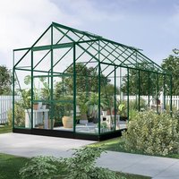 Drivhus Neptunus - Grønt 11,2 m² herdet glass Drivhus Neptunus - Grønt 11,2 m² herdet glass