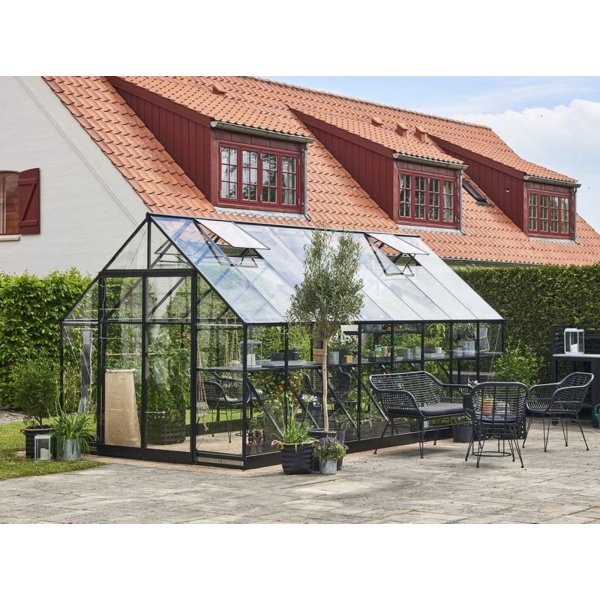 Drivhus Qube 13 m² - Sort Drivhus Qube 13 m² - Sort