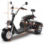 Elscooter Trehjulssykkel - Svart 2000W + Reflekterende sele