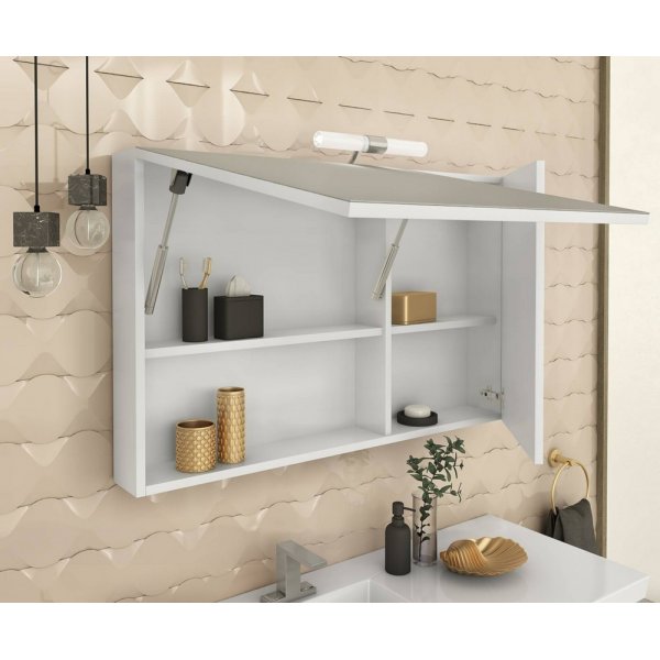 Møbelpakke Luxus 100 - Hvitt med speilskap Møbelpakke Luxus 100 - Hvitt med speilskap