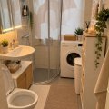 Kundebilde Dusjkabinett 80x80 skyved�rer 185 cm - Silva Nordamist forkrommet herdet glass