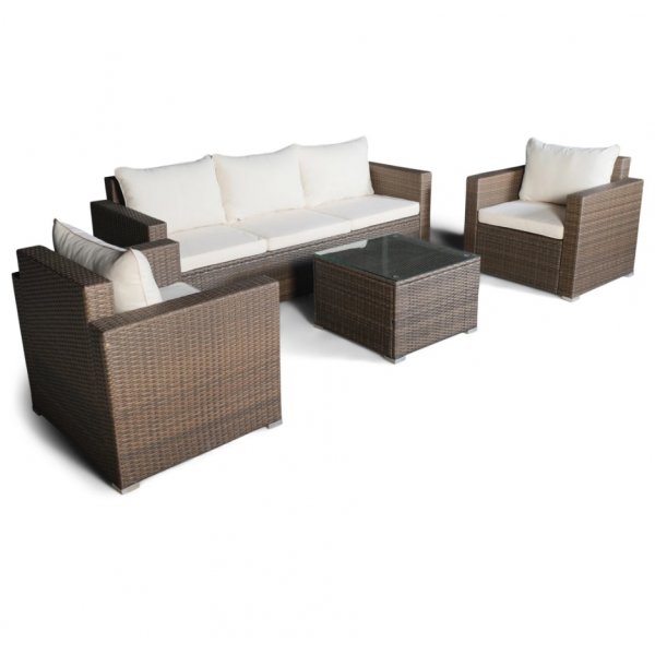 Yngsjö - Utegruppe i brun syntetisk rotting Yngsjö - Utegruppe i brun syntetisk rotting