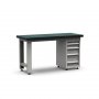 1 Arbeidsbenk med skuff i kaldvalset stål | 1500mm | ideell for verksteder og industri