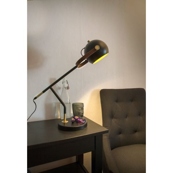 Skrivebordslampe - Svart/matt messing Skrivebordslampe - Svart/matt messing