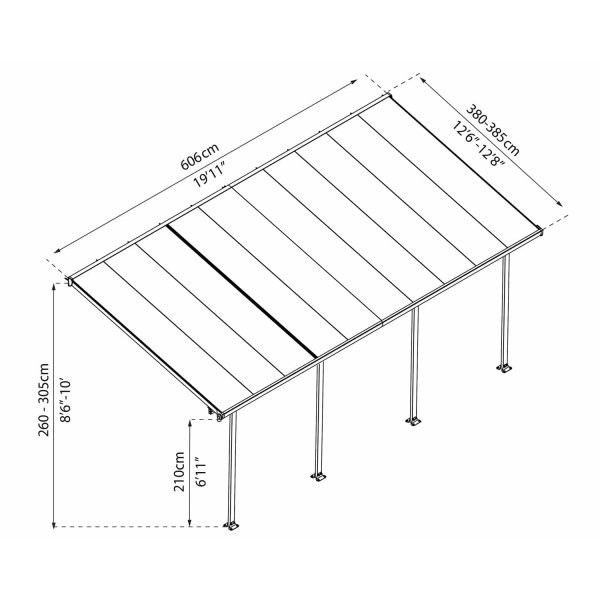 Feria terrassetak - 4X6.06 m Feria terrassetak - 4X6.06 m