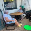 Kundebilde Rundt spisebord 100 cm svart akasie til utend�rs bruk