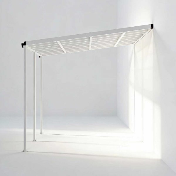 Terrassetak Jim - Hvit - 300 x 495 cm