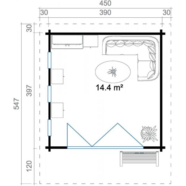 Anneks Dexter 2 - 15,4 m�