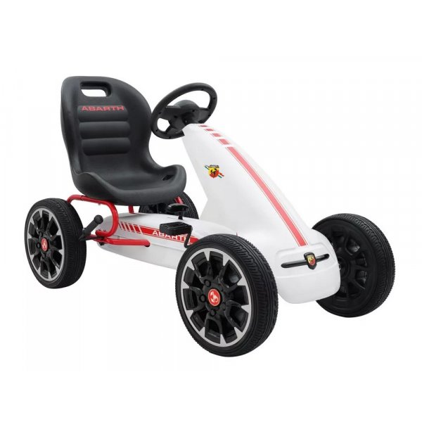 Pedalbil Abarth - Hvit