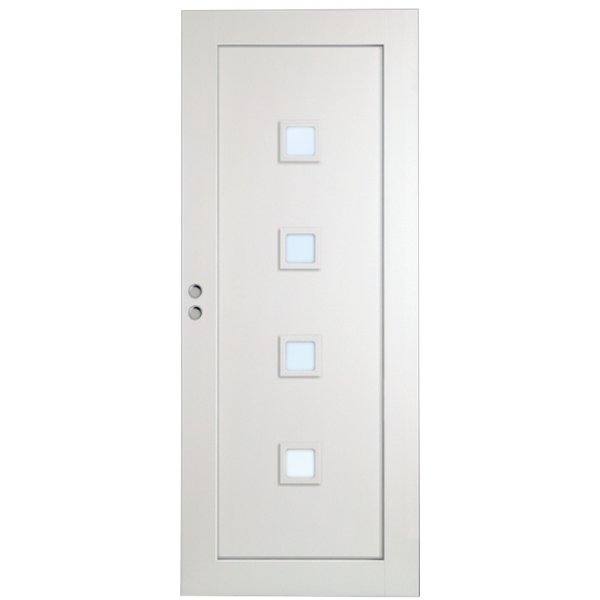 Ulvya skyvedr - 1-speil - Kvadrat 4 glass - Massiv