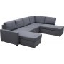 U-formet sovesofa Dream med oppbevaring - 299 cm - m�rkegr�