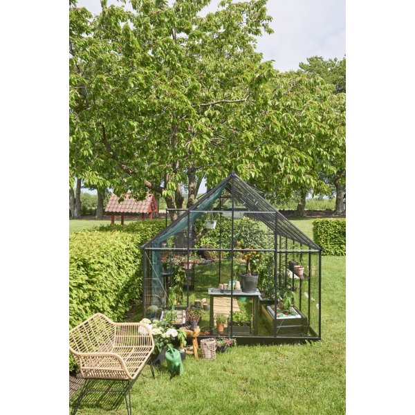 Drivhus Qube 9,9 m - Sort