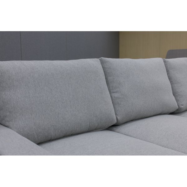 Hjørnesofa Belissa med sengefunksjon og oppbevaring - 235x235 cm - mørkegrå Hjørnesofa Belissa med sengefunksjon og oppbevaring - 235x235 cm - mørkegrå