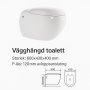 Veggmontert toalettstol 017