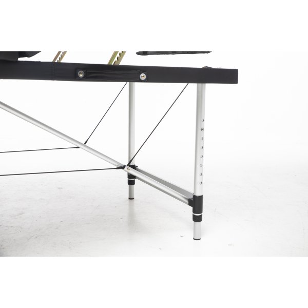 Massasjebord med metallben - 4 soner - Svart Massasjebord med metallben - 4 soner - Svart