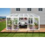 Sunrise Conservatory - Hvit 4,4 x 3 m
