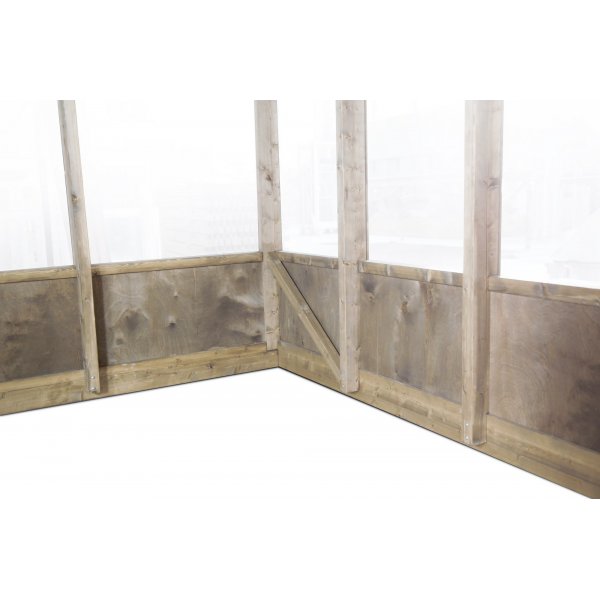 Drivhus Ophelia i tre - 11 m² + Drivhusrengjøring Drivhus Ophelia i tre - 11 m² + Drivhusrengjøring