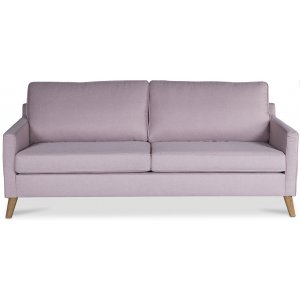 Sofa 3-seter 194 cm Rosa med eik Sofa 3-seter 194 cm Rosa med eik