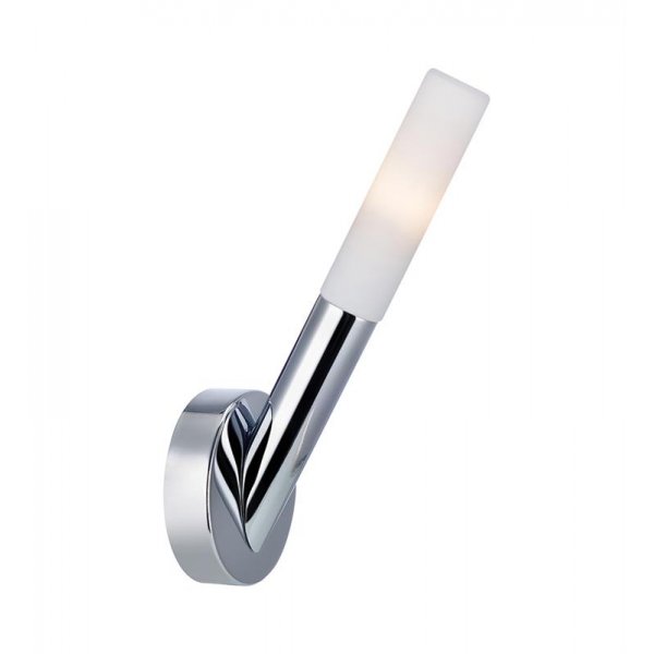 Glssbo Vegglampe - Krom/Frostet glass
