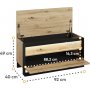 Quant hallbenk 92 cm - Artisan eik/sort Quant hallbenk 92 cm - Artisan eik/sort