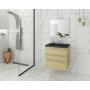 Mbelpakke Instinct 65 - Natural Oak/Svart med speil