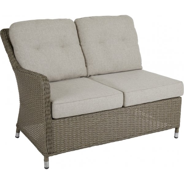 Baskemölle utendørs sofagruppe; Hjørnesofa med bord i naturrotting Baskemölle utendørs sofagruppe; Hjørnesofa med bord i naturrotting