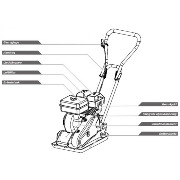 Platevibrator - 8200 N Platevibrator - 8200 N