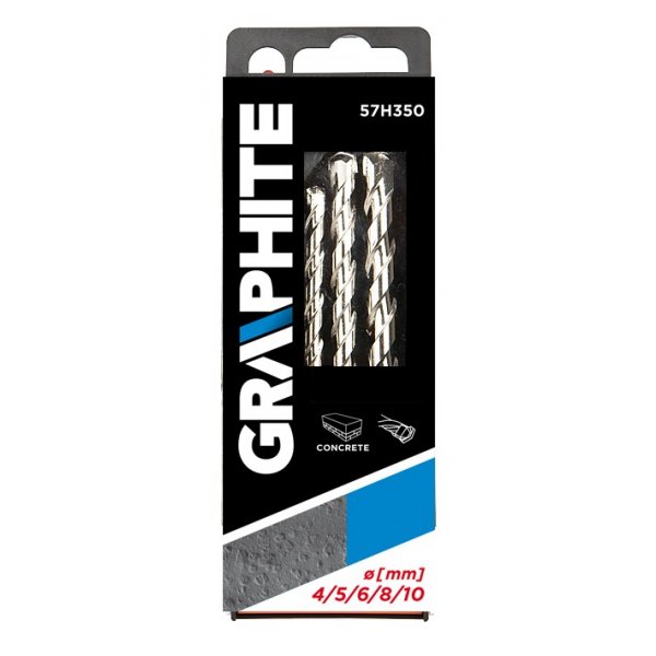 Sort/hvitt murborsett, 5 deler Sort/hvitt murborsett, 5 deler