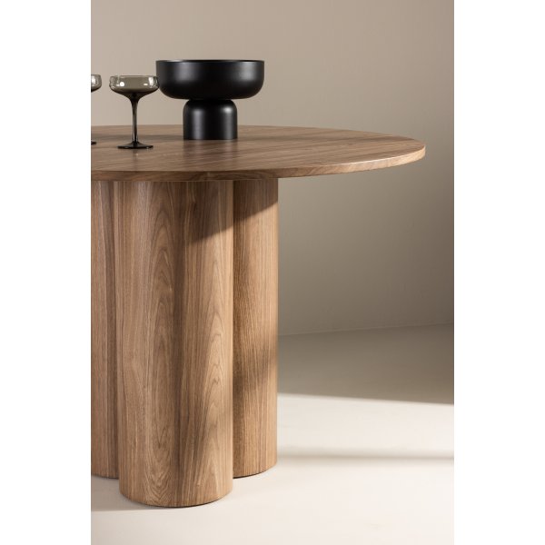 Spisebord Ø110 cm brunt - Olivia Spisebord Ø110 cm brunt - Olivia