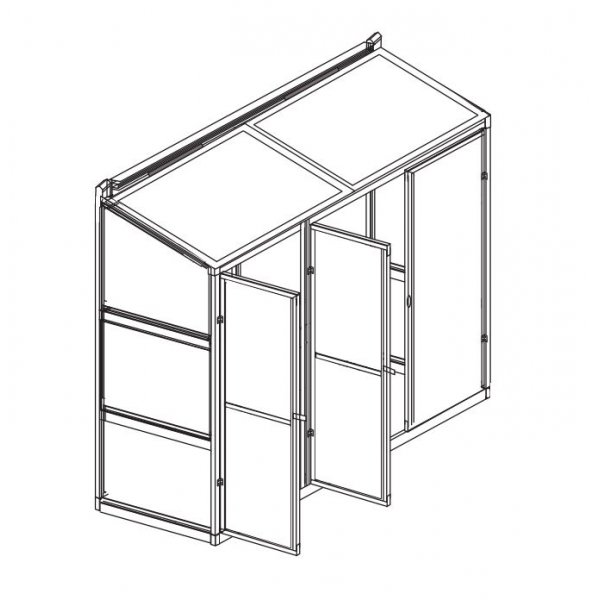 Veggdrivhus Atlas - 0,9 m