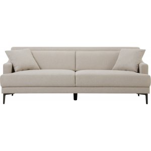Sofa 3-seter beige moderne - Hanna