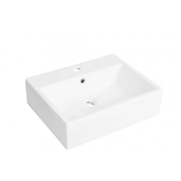 Servant porselen hvit 52,5x41x15 cm