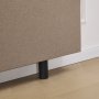 Sengegavl med knapper 160 x 125 cm beige - Capetown