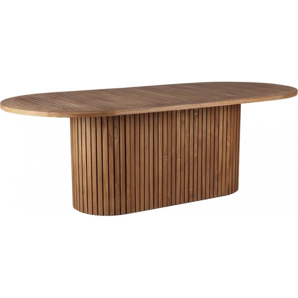 Teak spisebord ovalt 220x100 cm