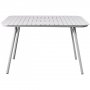 Utem�bler spisegruppe rektangul�rt bord 120x80 cm hvitt