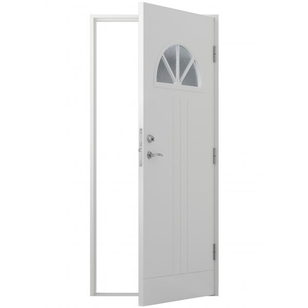 Carina ytterdør med vindu og sprosser Carina ytterdør med vindu og sprosser