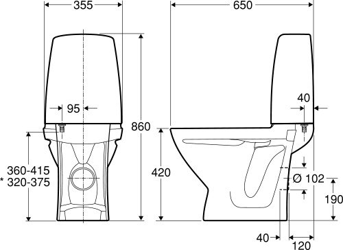 Ifö Sign toalett 6862 Hvit med Ifö Sign, myksete i hvitt Ifö Sign toalett 6862 Hvit med Ifö Sign, myksete i hvitt